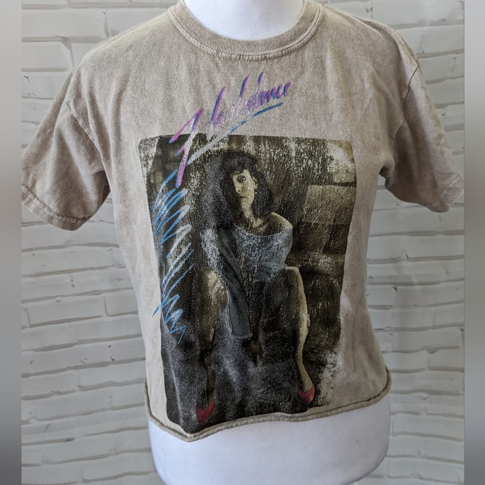 Flashdance crop t-shirt